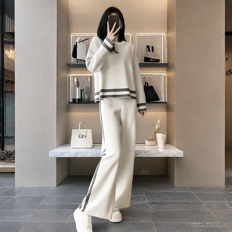 ✨ Ensemble Deux Pièces Chic & Moderne – Pantalon Large & Haut Tendance ✨