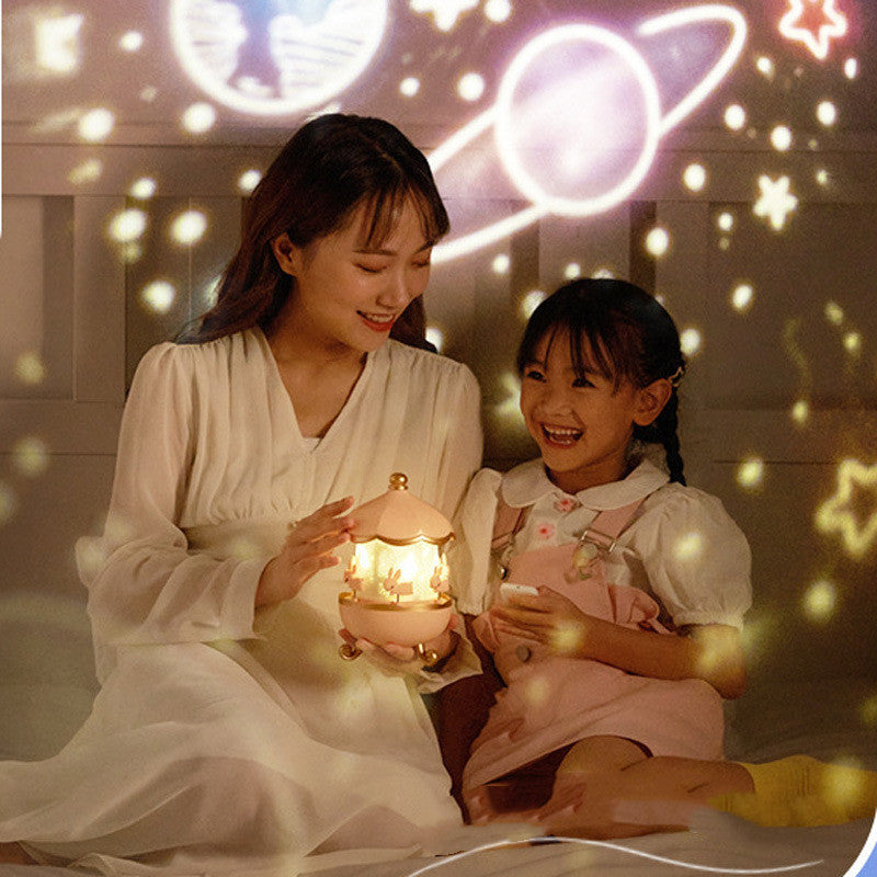 Lampe Projecteur de Nuit LED pour Enfants – Rotation 360° USB Rechargeable avec 12 Films, Cadeau Parfait pour Anniversaire & Noël